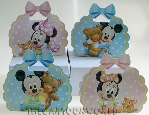 BOMBONIERA DISNEY Scatolina ASTUCCIO porta confetti TOPOLINO - MINNIE