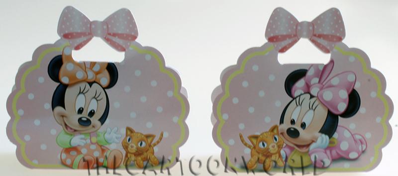 BOMBONIERA DISNEY Scatolina ASTUCCIO porta confetti TOPOLINO - MINNIE