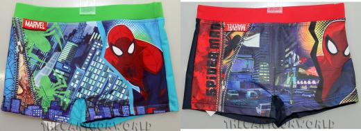 COSTUME Boxer MARE / Piscina DISNEY - Marvel SPIDERMAN - TAGLIE 3 - 4 - 6 - 8 a