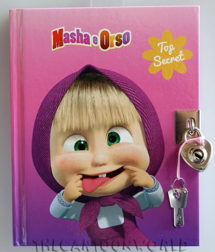 DIARIO SEGRETO con Lucchetto e Chiave DISNEY - MASHA e ORSO