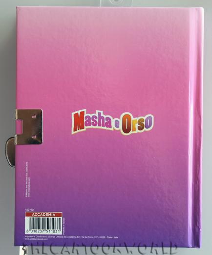 DIARIO SEGRETO con Lucchetto e Chiave DISNEY - MASHA e ORSO