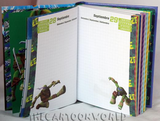 DIARY CALENDAR SCHOOL DISNEY - NINJA TURTLES