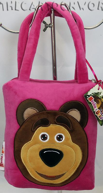 BORSETTA SHOPPER IN PELUCHE - DISNEY MASHA e ORSO a