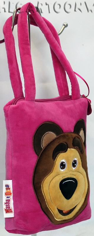 BORSETTA SHOPPER IN PELUCHE - DISNEY MASHA e ORSO a