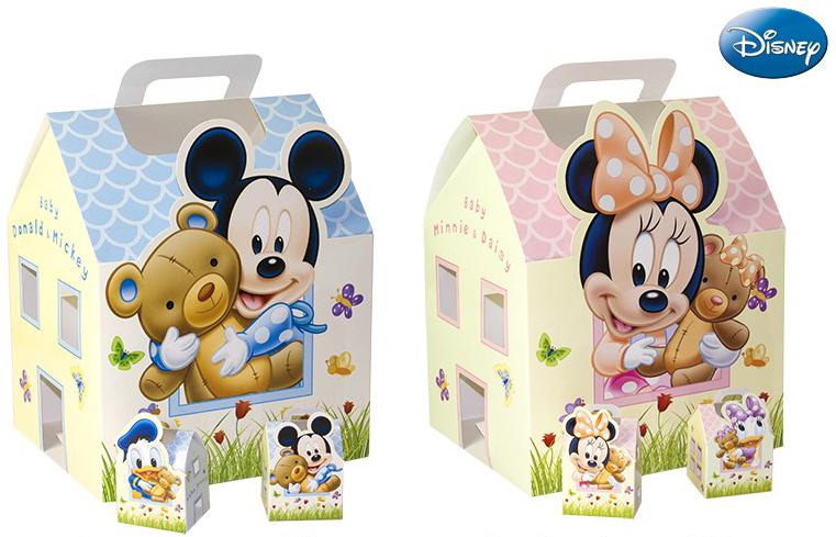 BOMBONIERA DISNEY ASTUCCIO porta confetti TOPOLINO e PAPERINO - MINNIE e DAISY c