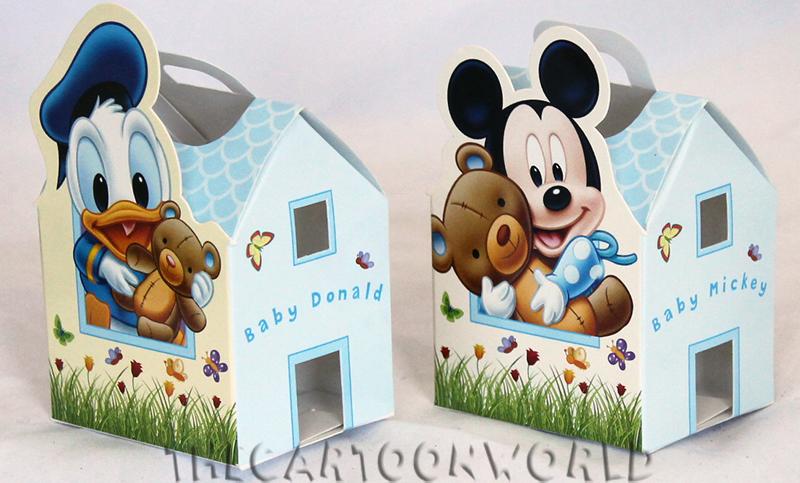 BOMBONIERA DISNEY ASTUCCIO porta confetti TOPOLINO e PAPERINO - MINNIE e DAISY c