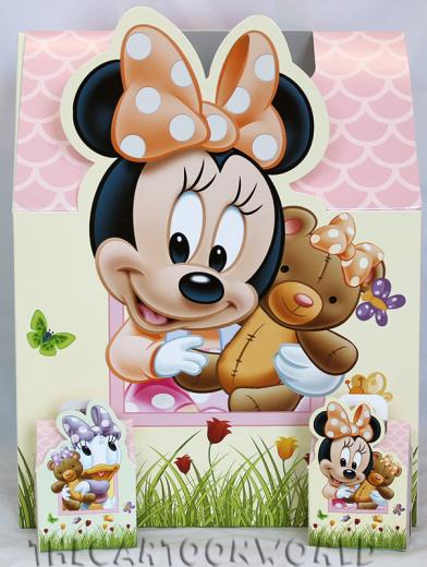 BOMBONIERA DISNEY ASTUCCIO porta confetti TOPOLINO e PAPERINO - MINNIE e DAISY c