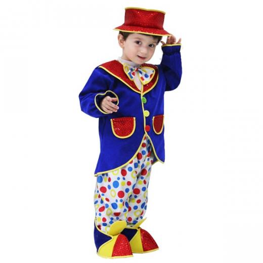VESTITO COSTUME Maschera di CARNEVALE Primi Passi - PAGLIACCIO CLOWN
