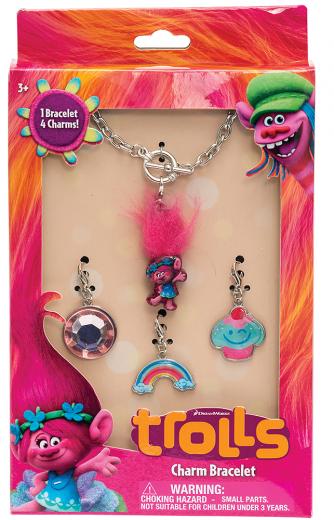 BRACCIALE Con 4 PENDENTI CHARM Disney TROLLS