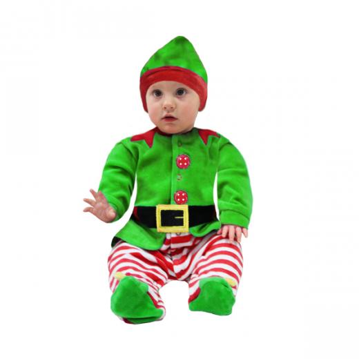 VESTITO COSTUME Maschera di NATELE NEONATO - ELFO di NATALE Neonato