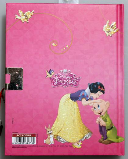 DIARIO SEGRETO con Lucchetto e Chiave DISNEY - PRINCIPESSE - BIACANEVE