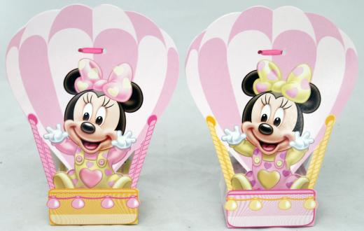 BOMBONIERA DISNEY ASTUCCIO porta Confetti MINNIE Mongolfiera