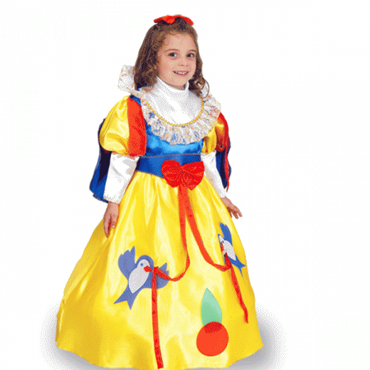 VESTITO COSTUME Maschera di CARNEVALE baby - BIANCANEVE