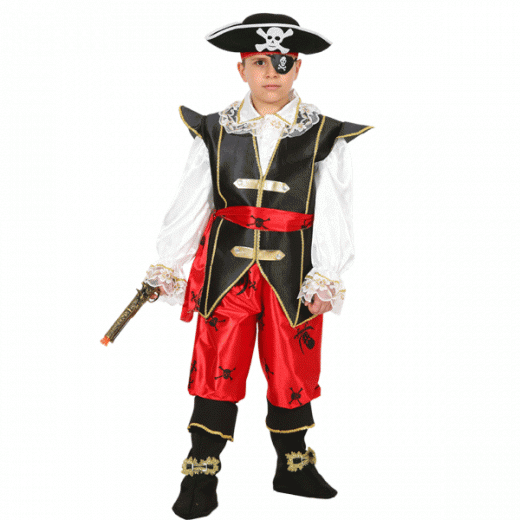 VESTITO COSTUME Maschera di CARNEVALE bambino - PIRATA