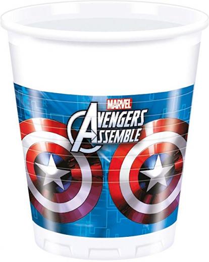 ADDOBBI Compleanno Festa BICCHIERI MARVEL AVENGERS