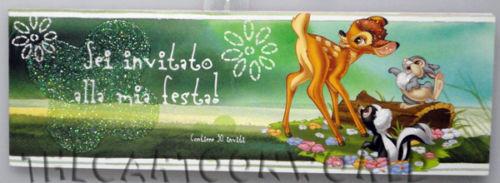 ADDOBBI Compleanno Festa BLOCCHETTO DA 30 Inviti - DISNEY BAMBI a