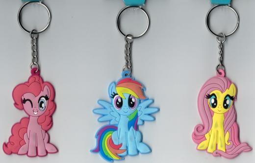 PORTACHIAVE Vinile MY LITTLE PONY Fluttershy - Pinkie Pie - Rainbow Dash