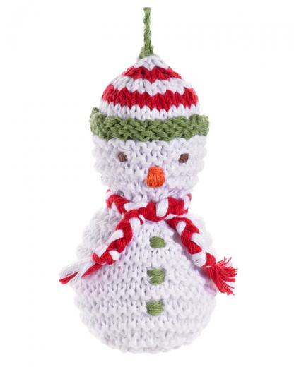 Decorazione Natalizia per Albero di natale - Pupazzo di Neve - 9 cm