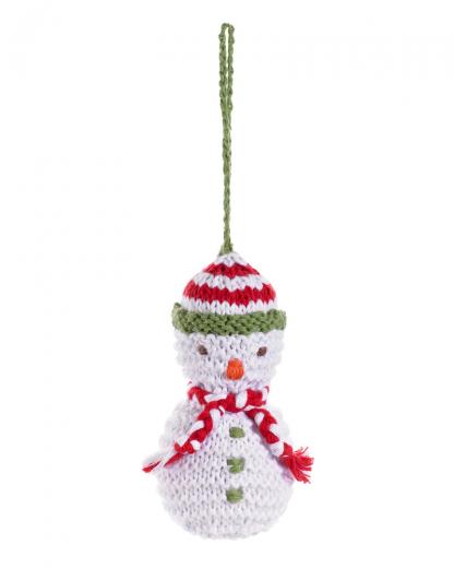 Decorazione Natalizia per Albero di natale - Pupazzo di Neve - 9 cm