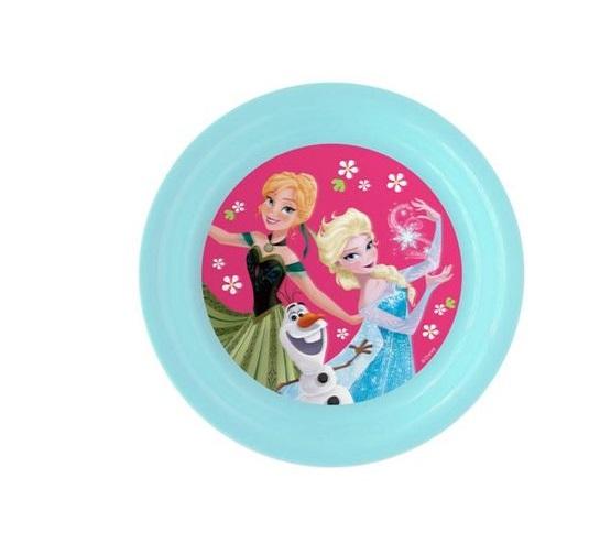 Piatto PIANO Lenticolare DISNEY - FROZEN Elsa Anna Olaf