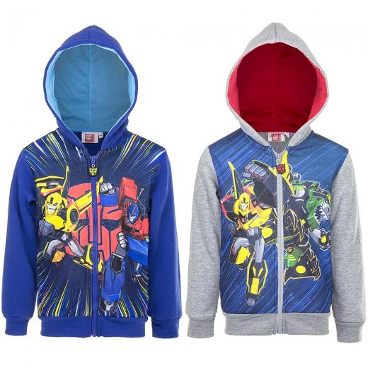 FELPA con Cappuccio e Zip - TRANSFORMERS - 3, 4, 6, 8 anni