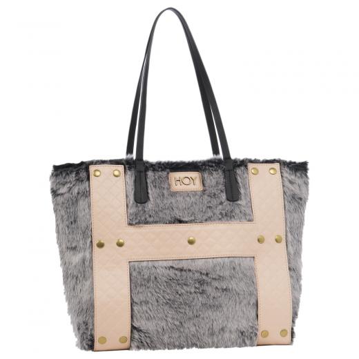 BORSA A SPALLA Fashion bag reversibile - HOY FUR CHIC