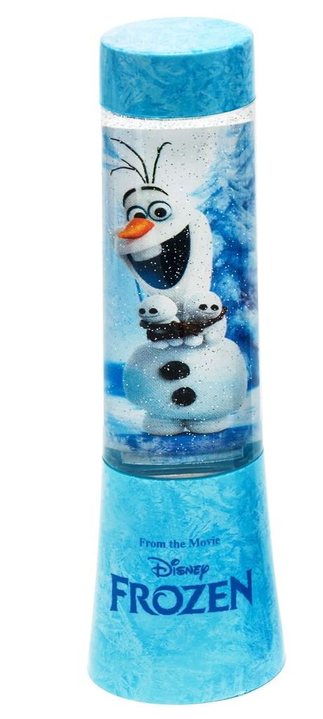 MINI LAMPADA LUMINOSA con GLITTER e Cambia colori DISNEY FROZEN - ELSA ANNA OLAF