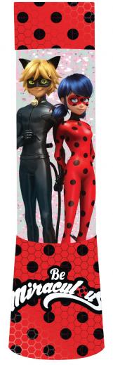 MINI LAMPADA LUMINOSA con GLITTER e Cambia colori MIRACULOUS LADYBUG e CAT NOIR