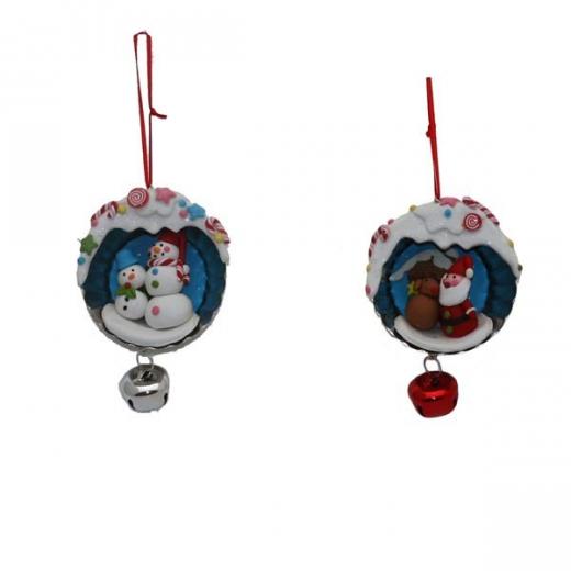 Decorazione Natalizia per Albero di natale - in FIMO - STAMPO da FORNO