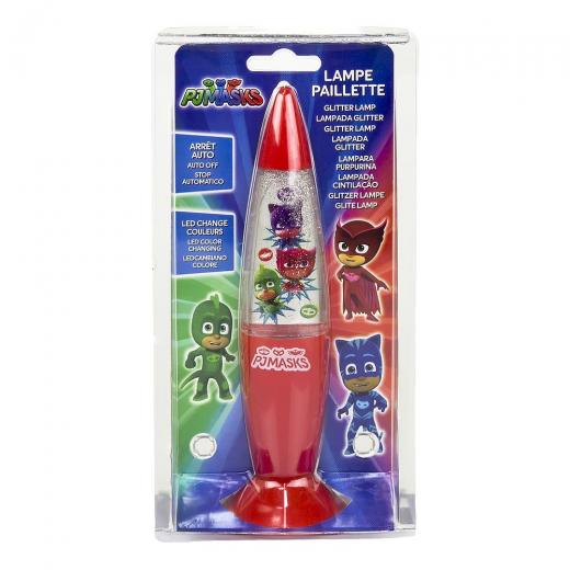 MINI LAMPADA LUMINOSA con GLITTER e Cambia colori PJ MASKS - SUPER PIGIAMINI