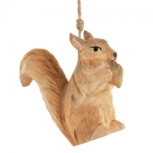 Decorazione per Albero NATALE - in LEGNO - SCOIATTOLO