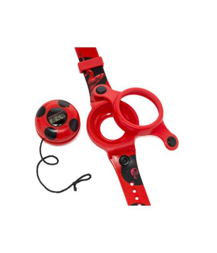 FANTASTICO OROLOGIO DA POLSO LCD CON YOYO RIMUOVIBILE MIRACULOUS LADYBUG