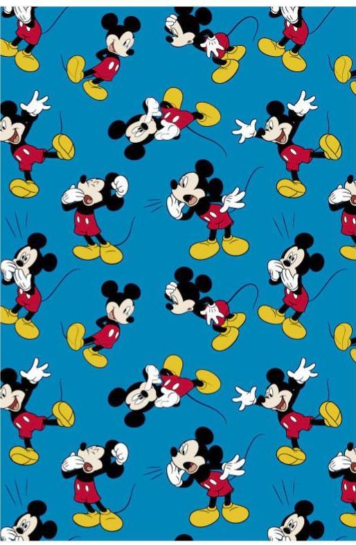 LENZUOLO PLAID COPERTA in FLANELLA DISNEY TOPOLINO - 120x160 cm - luxury quality