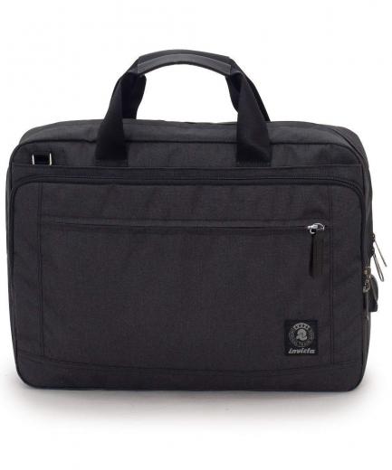 Borsa Ufficio INVICTA - Nera - Porta PC fino a 15.6'' - Tracolla - Uomo Donna