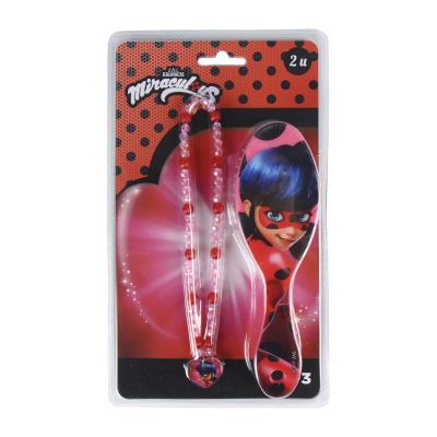 PETTINE SPAZZOLA E COLLANA - MIRACULOUS LADYBUG