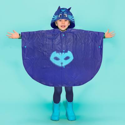 MANTELLA IMPERMEABILE PONCHO PIOGGIA PJMASKS Super Pigiamini GATTO BOY  5/6 ANNI