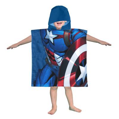 PONCHO ACCAPPATOIO TELO MARE - MARVEL AVENGERS CAPITAN AMERICA