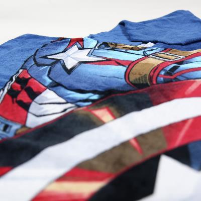 PONCHO ACCAPPATOIO TELO MARE - MARVEL AVENGERS CAPITAN AMERICA