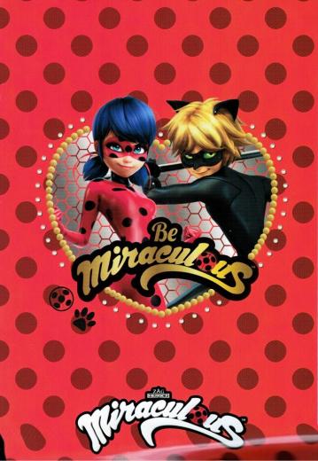 5 Quadernoni Quaderni maxi A/4 MIRACULOUS - LADY BUG - Rigatura 10 M
