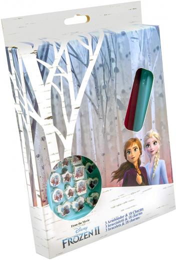 Fantastico set 3 BRACCIALI con 18 accessori Disney - FROZEN 2 - Elsa e ANNA