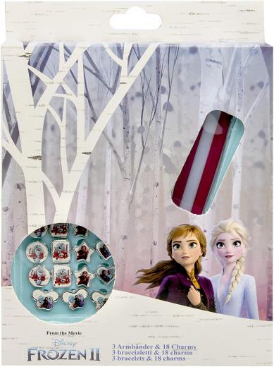 Fantastico set 3 BRACCIALI con 18 accessori Disney - FROZEN 2 - Elsa e ANNA
