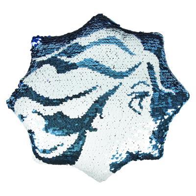 PELUCHE CUSCINO SAGOMATO con PAJETS Girabrilla DISNEY FROZEN DUE - ELSA 30x30 Cm