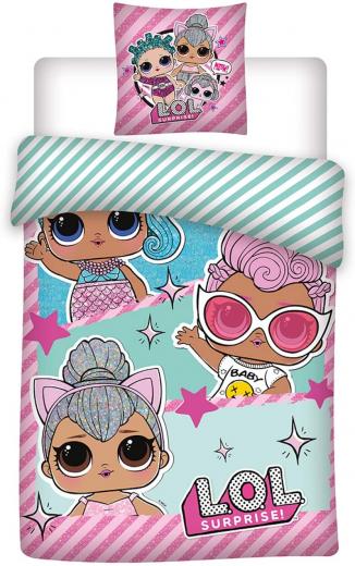 Copripiumino Letto LOL SURPRISE 140 x 200 cm e federa 65 x 65 cm