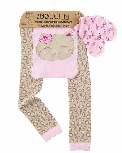 Set Leggings e Calzini Antiscivolo Grip Easy - KALLIE LA GATTINA 6/12 MESI