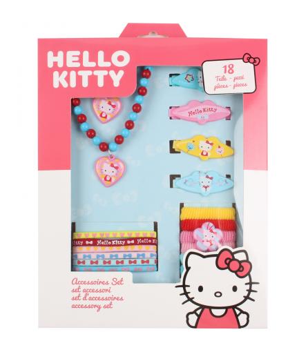 Set Accessori per Capelli - 18 pezzi - HELLO KITTY