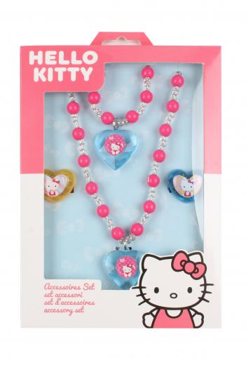 Fantastico set BRACCIALETTO COLLANA E 2 Anelli - HELLO KITTY