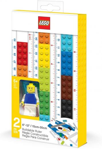 LEGO, Righello componibile di 15 cm e 30 cm, 2 in - con Personaggio LEGO