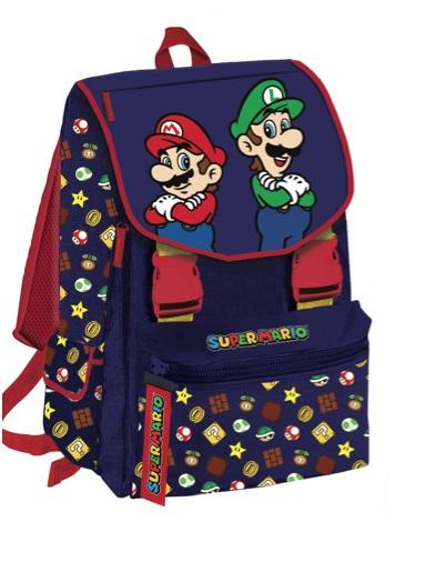 ZAINO Estensibile Scuola SUPER MARIO BROS e LUIGI a