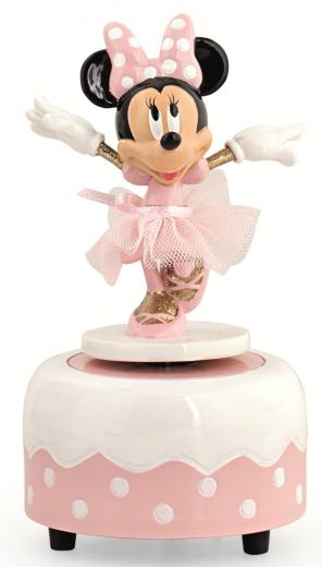 BOMBONIERA TORTA con 18 Scatoline Portaconfetti Statuina Carillon DISNEY MINNIE