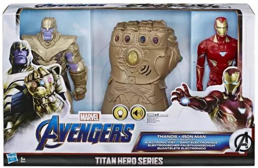 Hasbro - Marvel Avengers Titan Hero Series IronMan Thanos infinity Gauntlet